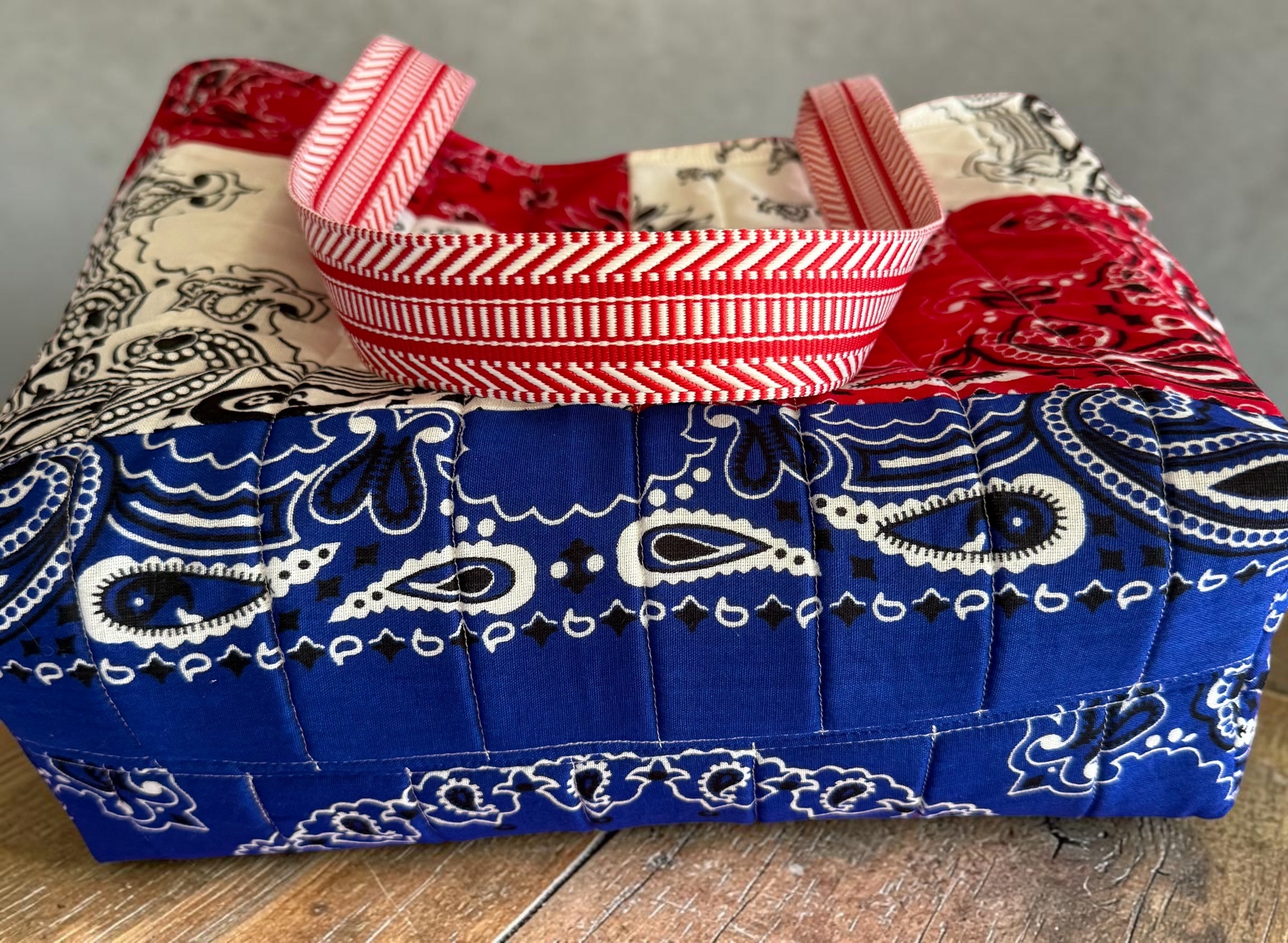 Quilted Bandana Tote Bag