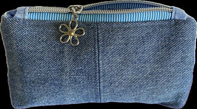 Pouch, Bow Bag, Denim