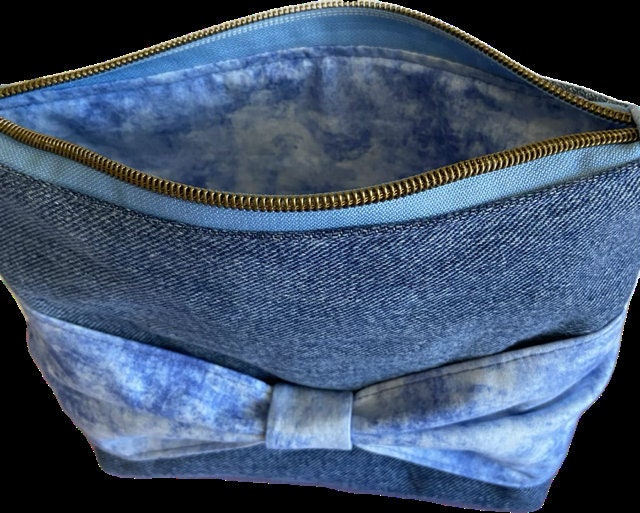 Pouch, Bow Bag, Denim