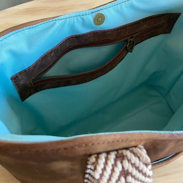 Brown Leather Tote Bag: Handmade Women's Shoulder Bag