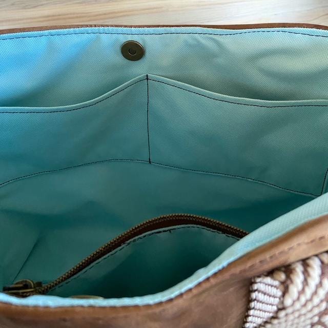 Brown Leather Tote Bag: Handmade Women's Shoulder Bag