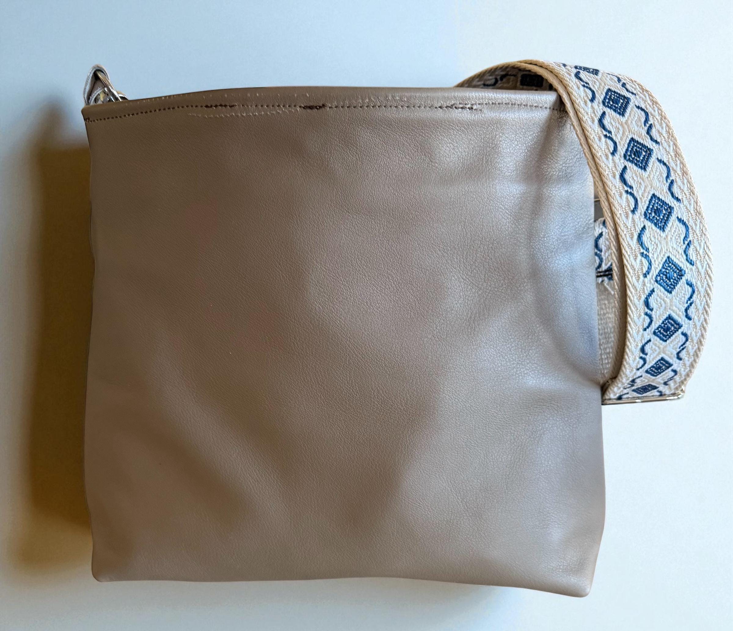 Brown Leather Crossbody purse, Handbag