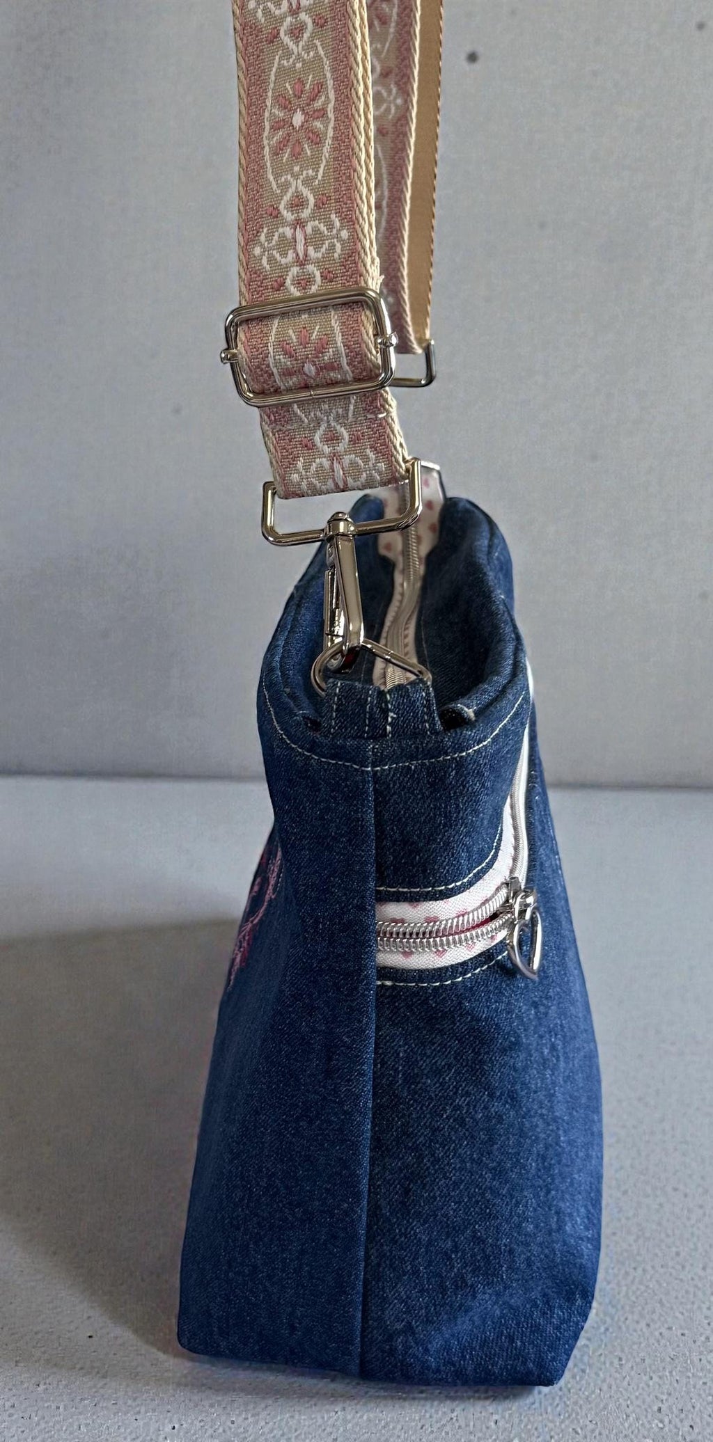 Denim Handbag/Crossbody Bag/Shoulder Bag pink