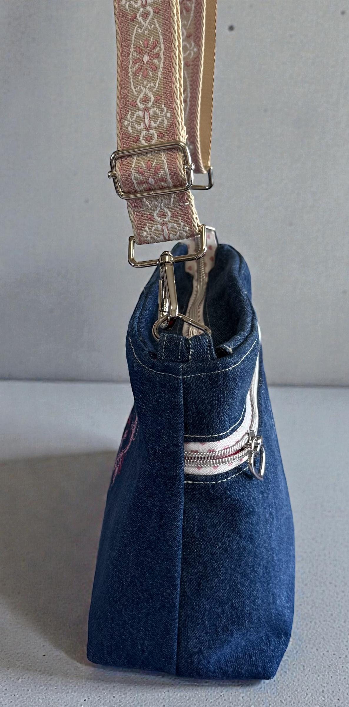Denim Handbag/Crossbody Bag/Shoulder Bag pink