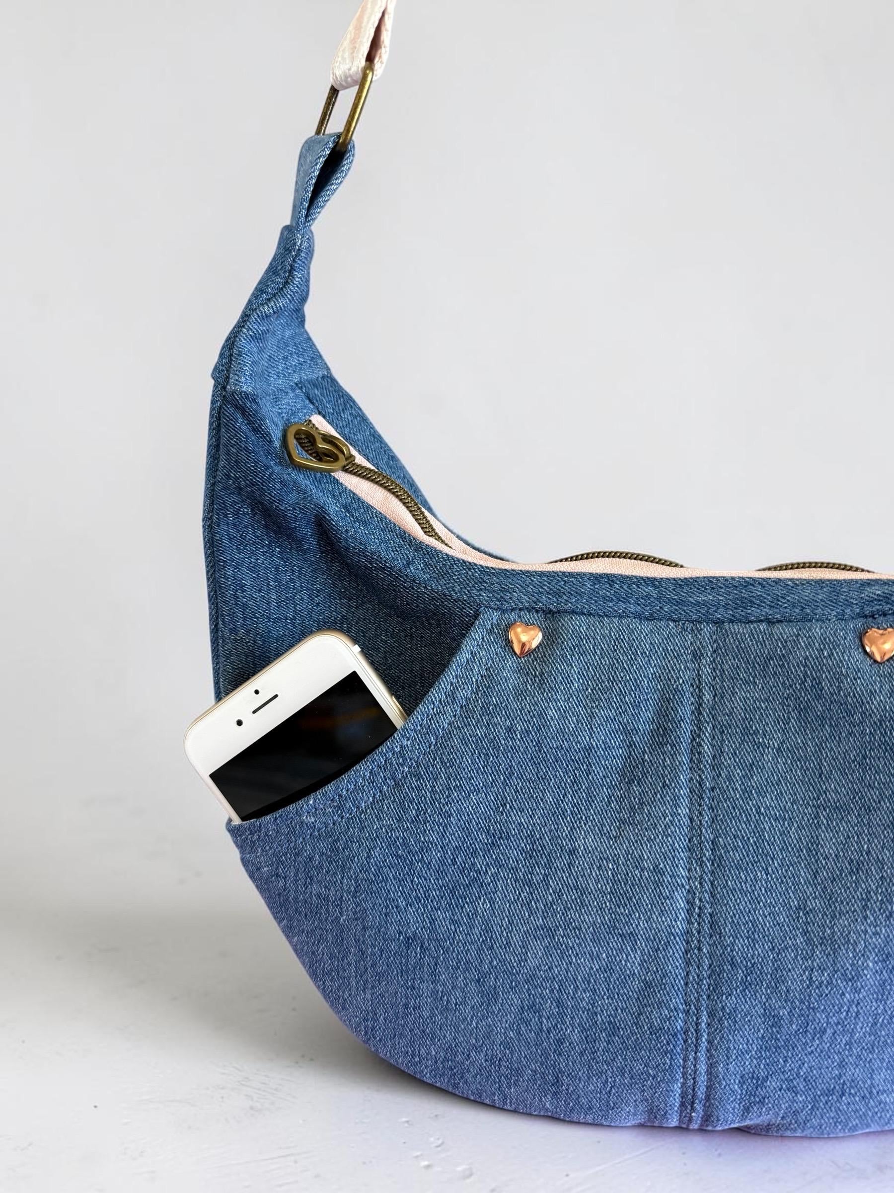 Crescent Shoulder Bag Denim